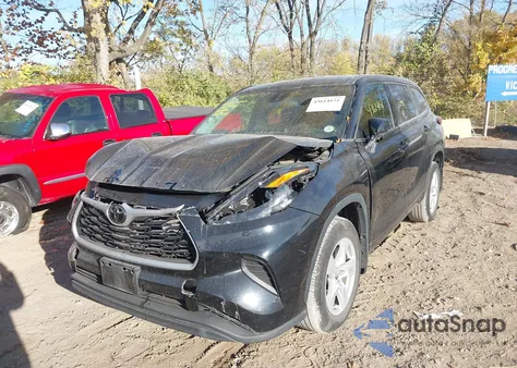 2022 Toyota Highlander L from USA, damaged, VIN 5TDCZRBH8NS221991